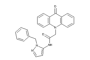 Image of N-(2-benzylpyrazol-3-yl)-2-(9-ketoacridin-10-yl)acetamide