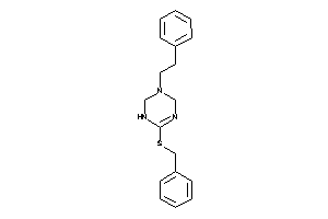 6-(benzylthio)-3-phenethyl-2,4-dihydro-1H-s-triazine