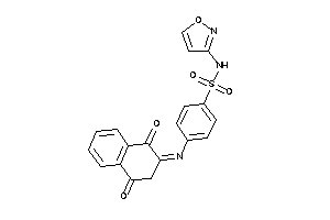 Image of 4-[(1,4-diketotetralin-2-ylidene)amino]-N-isoxazol-3-yl-benzenesulfonamide