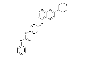 Image of 1-[4-(3-morpholinopyrido[2,3-b]pyrazin-8-yl)oxyphenyl]-3-phenyl-urea