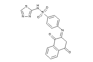 Image of 4-[(1,4-diketotetralin-2-ylidene)amino]-N-(1,3,4-thiadiazol-2-yl)benzenesulfonamide