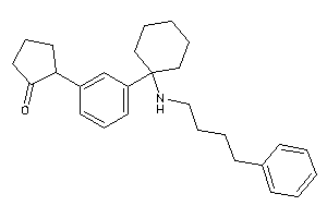 2-[3-[1-(4-phenylbutylamino)cyclohexyl]phenyl]cyclopentanone