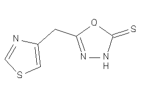 5-(thiazol-4-ylmethyl)-3H-1,3,4-oxadiazole-2-thione