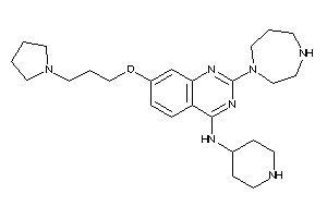 Image of [2-(1,4-diazepan-1-yl)-7-(3-pyrrolidinopropoxy)quinazolin-4-yl]-(4-piperidyl)amine