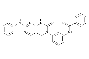 N-[3-(2-anilino-7-keto-5,8-dihydropyrimido[4,5-d]pyrimidin-6-yl)phenyl]benzamide