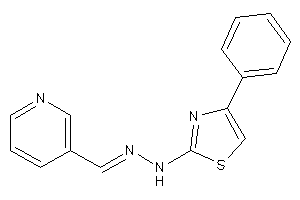 (4-phenylthiazol-2-yl)-(3-pyridylmethyleneamino)amine