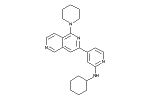 Cyclohexyl-[4-(1-piperidino-2,6-naphthyridin-3-yl)-2-pyridyl]amine