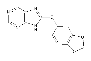 Image of 8-(1,3-benzodioxol-5-ylthio)-9H-purine