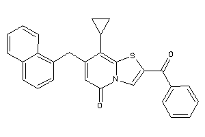 Image of 2-benzoyl-8-cyclopropyl-7-(1-naphthylmethyl)thiazolo[3,2-a]pyridin-5-one