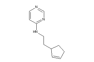 2-cyclopent-2-en-1-ylethyl(4-pyrimidyl)amine