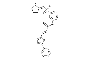 3-(5-phenyl-2-thienyl)-N-[3-(pyrrolidin-2-ylideneamino)sulfonylphenyl]acrylamide