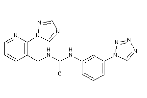 1-[3-(tetrazol-1-yl)phenyl]-3-[[2-(1,2,4-triazol-1-yl)-3-pyridyl]methyl]urea