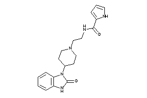 N-[2-[4-(2-keto-3H-benzimidazol-1-yl)piperidino]ethyl]-1H-pyrrole-2-carboxamide