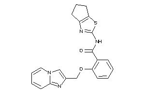 N-(5,6-dihydro-4H-cyclopenta[d]thiazol-2-yl)-2-(imidazo[1,2-a]pyridin-2-ylmethoxy)benzamide