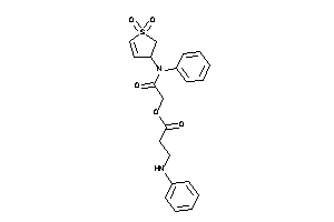 Image of 3-anilinopropionic Acid [2-(N-(1,1-diketo-2,3-dihydrothiophen-3-yl)anilino)-2-keto-ethyl] Ester