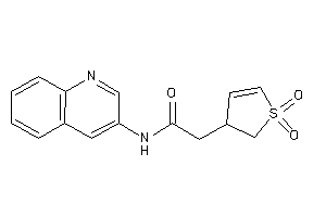 2-(1,1-diketo-2,3-dihydrothiophen-3-yl)-N-(3-quinolyl)acetamide