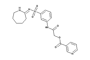 Nicotin [2-[3-(azepan-2-ylideneamino)sulfonylanilino]-2-keto-ethyl] Ester