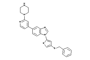 1-(4-benzoxy-2-thienyl)-5-(2-piperazino-4-pyridyl)benzimidazole