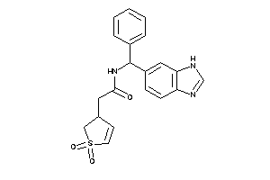 Image of N-[3H-benzimidazol-5-yl(phenyl)methyl]-2-(1,1-diketo-2,3-dihydrothiophen-3-yl)acetamide
