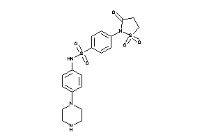 N-(4-piperazinophenyl)-4-(1,1,3-triketo-1,2-thiazolidin-2-yl)benzenesulfonamide
