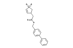 Image of 2-(1,1-diketo-2,3-dihydrothiophen-3-yl)acetic Acid (4-phenylbenzyl) Ester