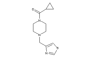 Image of Cyclopropyl-[4-(thiazol-4-ylmethyl)piperazino]methanone