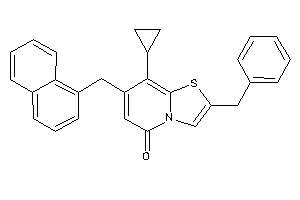 2-benzyl-8-cyclopropyl-7-(1-naphthylmethyl)thiazolo[3,2-a]pyridin-5-one