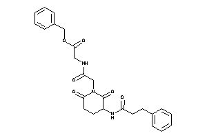 Image of 2-[[2-[3-(hydrocinnamoylamino)-2,6-diketo-piperidino]acetyl]amino]acetic Acid Benzyl Ester