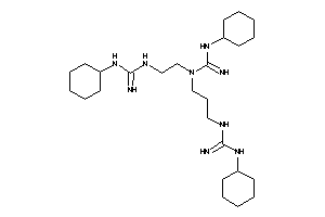 3-cyclohexyl-1-[2-[(N-cyclohexylamidino)amino]ethyl]-1-[3-[(N-cyclohexylamidino)amino]propyl]guanidine