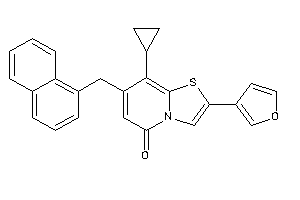 8-cyclopropyl-2-(3-furyl)-7-(1-naphthylmethyl)thiazolo[3,2-a]pyridin-5-one