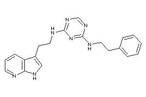 Phenethyl-[4-[2-(1H-pyrrolo[2,3-b]pyridin-3-yl)ethylamino]-s-triazin-2-yl]amine