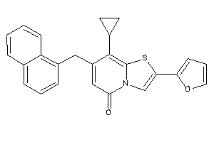 8-cyclopropyl-2-(2-furyl)-7-(1-naphthylmethyl)thiazolo[3,2-a]pyridin-5-one