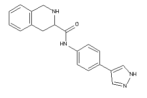 Image of N-[4-(1H-pyrazol-4-yl)phenyl]-1,2,3,4-tetrahydroisoquinoline-3-carboxamide