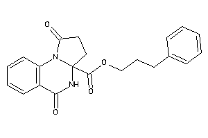 Image of 1,5-diketo-3,4-dihydro-2H-pyrrolo[1,2-a]quinazoline-3a-carboxylic Acid 3-phenylpropyl Ester