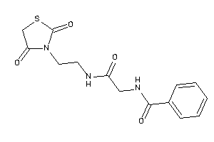 Image of N-[2-[2-(2,4-diketothiazolidin-3-yl)ethylamino]-2-keto-ethyl]benzamide