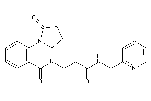 Image of 3-(1,5-diketo-3,3a-dihydro-2H-pyrrolo[1,2-a]quinazolin-4-yl)-N-(2-pyridylmethyl)propionamide