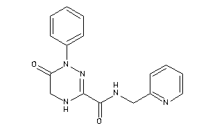 Image of 6-keto-1-phenyl-N-(2-pyridylmethyl)-4,5-dihydro-1,2,4-triazine-3-carboxamide