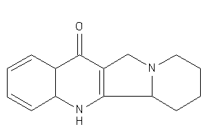 5,5b,6,7,8,9,11,12a-octahydro-4aH-indolizino[1,2-b]quinolin-12-one