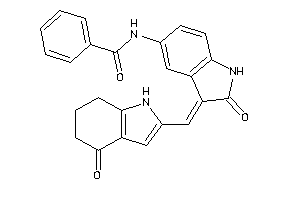 N-[2-keto-3-[(4-keto-1,5,6,7-tetrahydroindol-2-yl)methylene]indolin-5-yl]benzamide