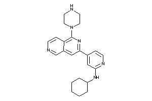 Cyclohexyl-[4-(1-piperazino-2,6-naphthyridin-3-yl)-2-pyridyl]amine