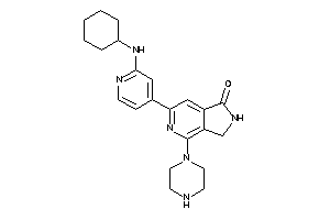 6-[2-(cyclohexylamino)-4-pyridyl]-4-piperazino-2,3-dihydropyrrolo[3,4-c]pyridin-1-one