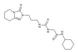 Image of N-cyclohexyl-2-[3-(3-keto-5,6,7,8-tetrahydro-[1,2,4]triazolo[4,3-a]pyridin-2-yl)propylcarbamoylamino]acetamide