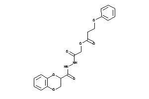 Image of 3-phenoxypropionic Acid [2-[N'-(2,3-dihydro-1,4-benzodioxine-3-carbonyl)hydrazino]-2-keto-ethyl] Ester