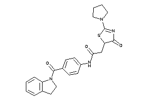 N-[4-(indoline-1-carbonyl)phenyl]-2-(4-keto-2-pyrrolidino-2-thiazolin-5-yl)acetamide