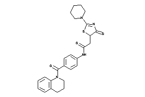 Image of N-[4-(3,4-dihydro-2H-quinoline-1-carbonyl)phenyl]-2-(4-keto-2-piperidino-2-thiazolin-5-yl)acetamide
