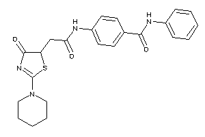 4-[[2-(4-keto-2-piperidino-2-thiazolin-5-yl)acetyl]amino]-N-phenyl-benzamide