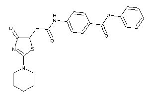 4-[[2-(4-keto-2-piperidino-2-thiazolin-5-yl)acetyl]amino]benzoic Acid Phenyl Ester