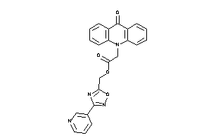 Image of 2-(9-ketoacridin-10-yl)acetic Acid [3-(3-pyridyl)-1,2,4-oxadiazol-5-yl]methyl Ester