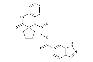 Image of 1H-indazole-6-carboxylic Acid [2-keto-2-(3-ketospiro[4H-quinoxaline-2,1'-cyclopentane]-1-yl)ethyl] Ester