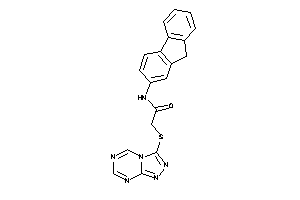 N-(9H-fluoren-2-yl)-2-([1,2,4]triazolo[4,3-a][1,3,5]triazin-3-ylthio)acetamide